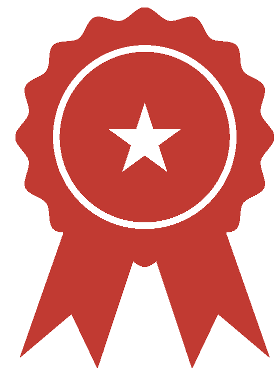 medal badge red